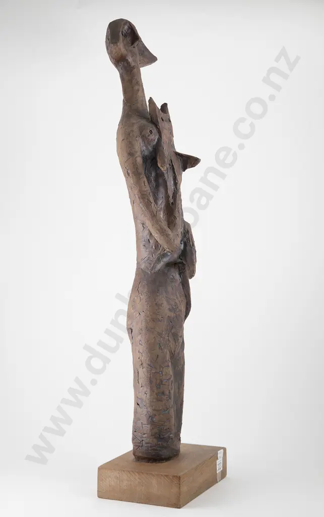 Muriel Moody Ceramic Sculpture of Woman with Cat Image 1++