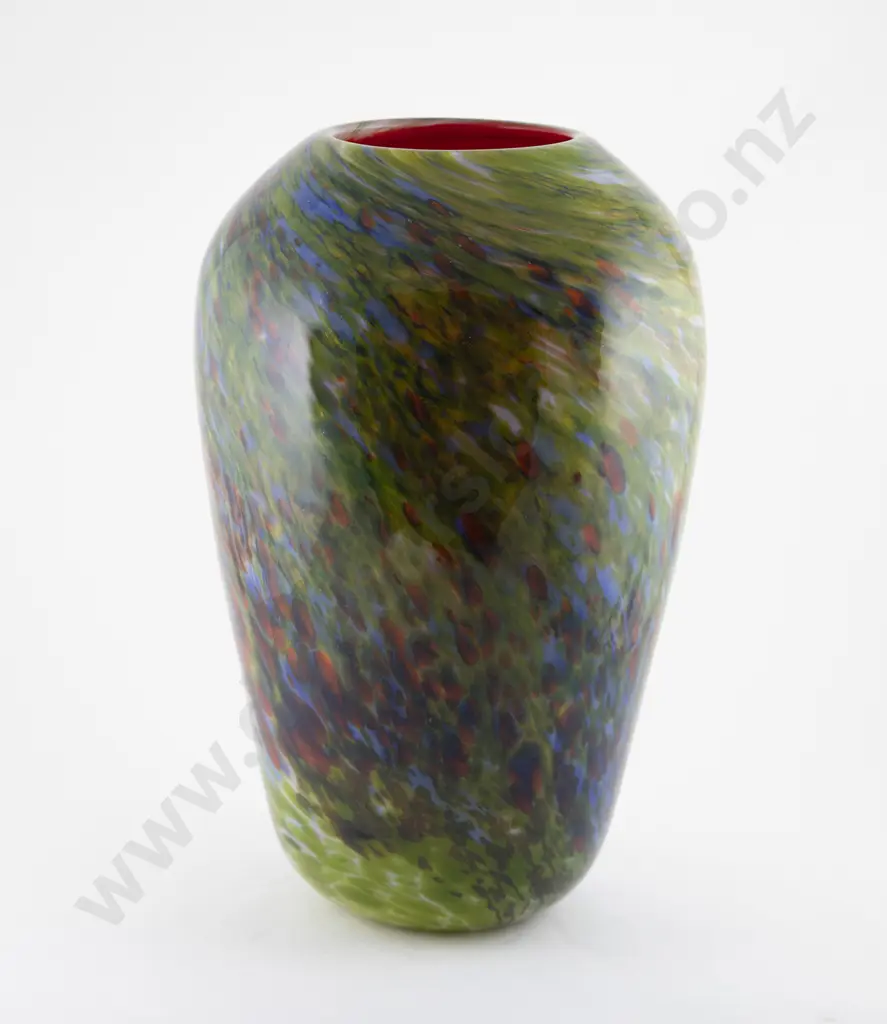 Garry Nash Large Handblown Glass Vase Image 1++
