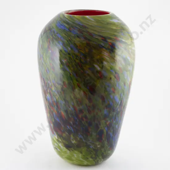 Garry Nash Large Handblown Glass Vase