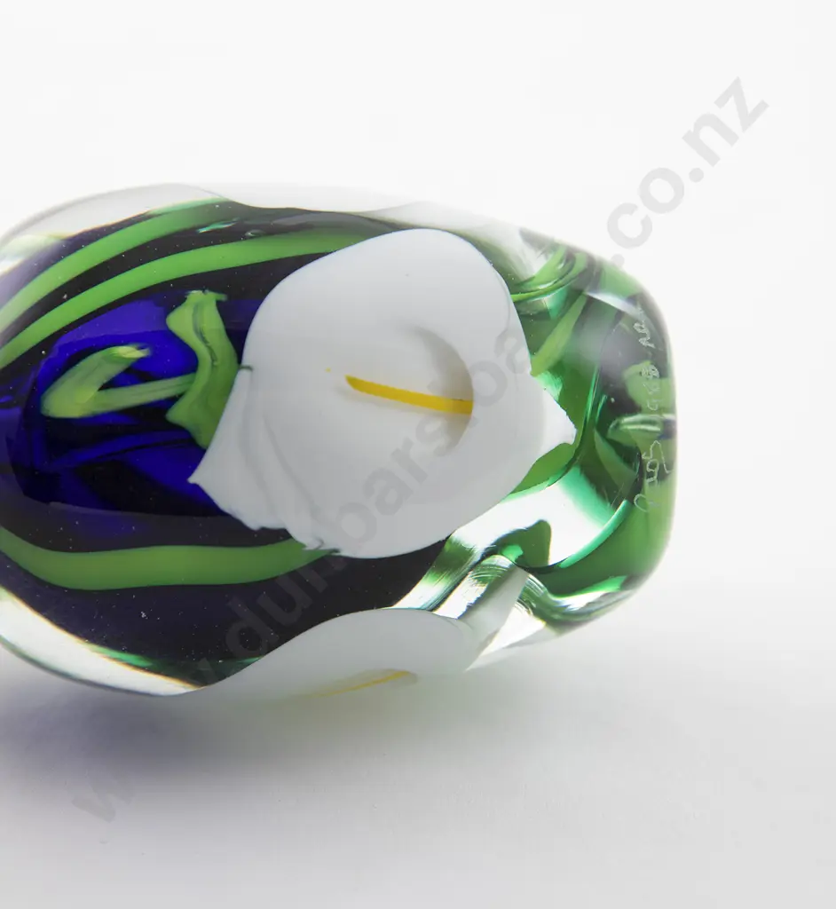 Peter Raos Art Glass Lily Perfume Bottle Image 1++