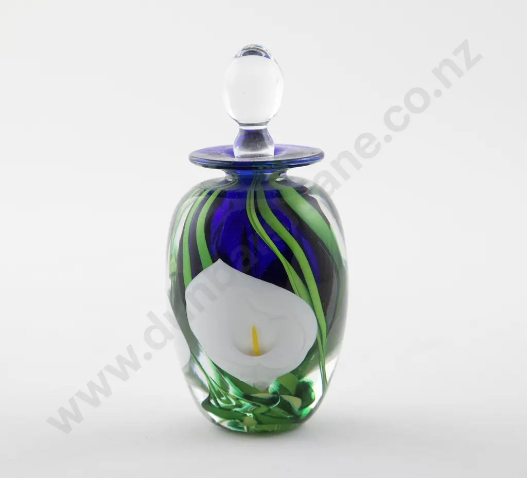 Peter Raos Art Glass Lily Perfume Bottle Image 1++
