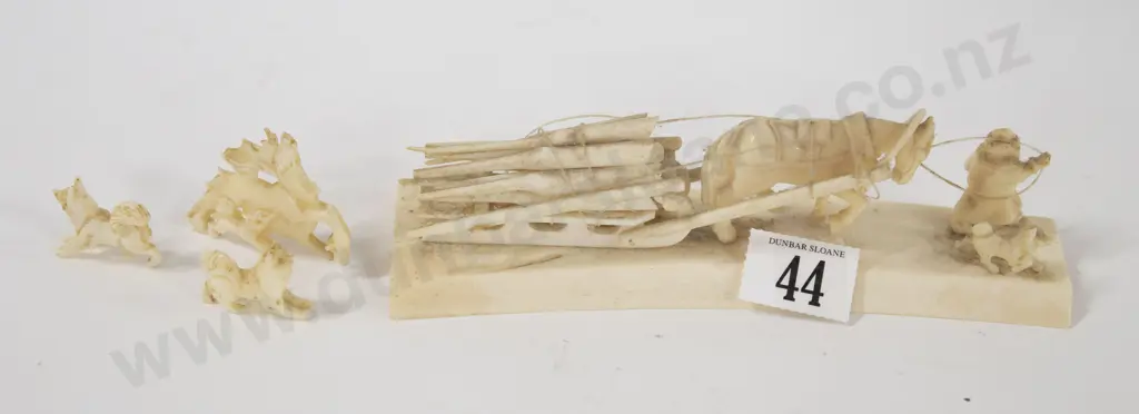 Carved Bone Figure Group Image 1++