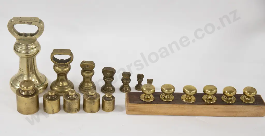 Quantity Of Various Brass Weights Image 1++