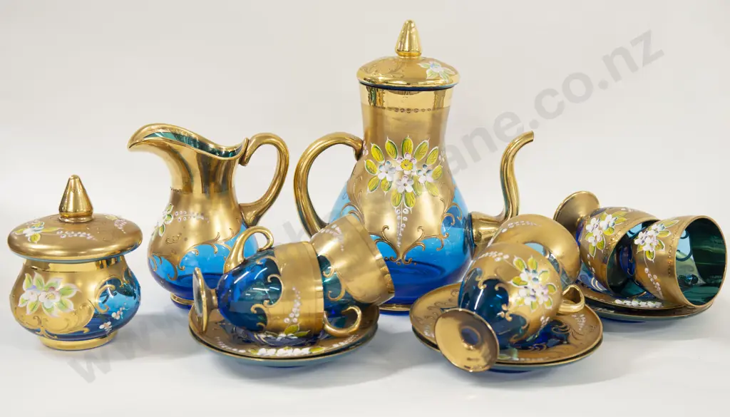 Venetian Glass Coffee Set Image 1++