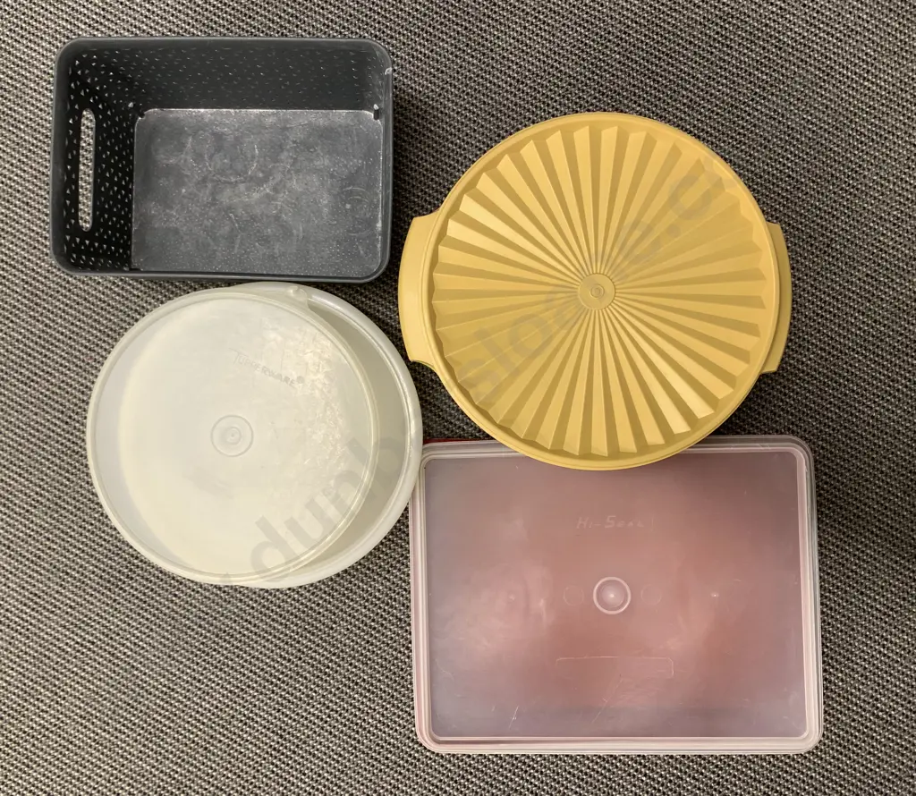 Box Of Tupperware And Kitchenware Image 1++