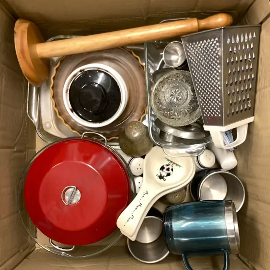 Two Boxes Of Kitchenware