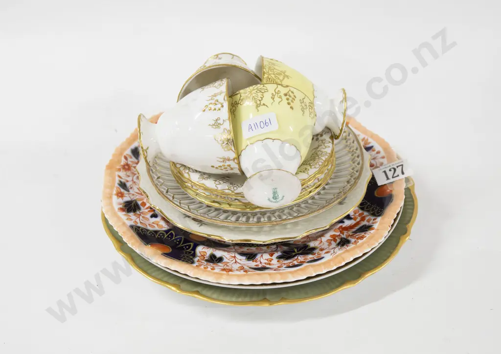 Small Quantity Of Fancy China Plates And Coffee Cups Etc. Image 1++