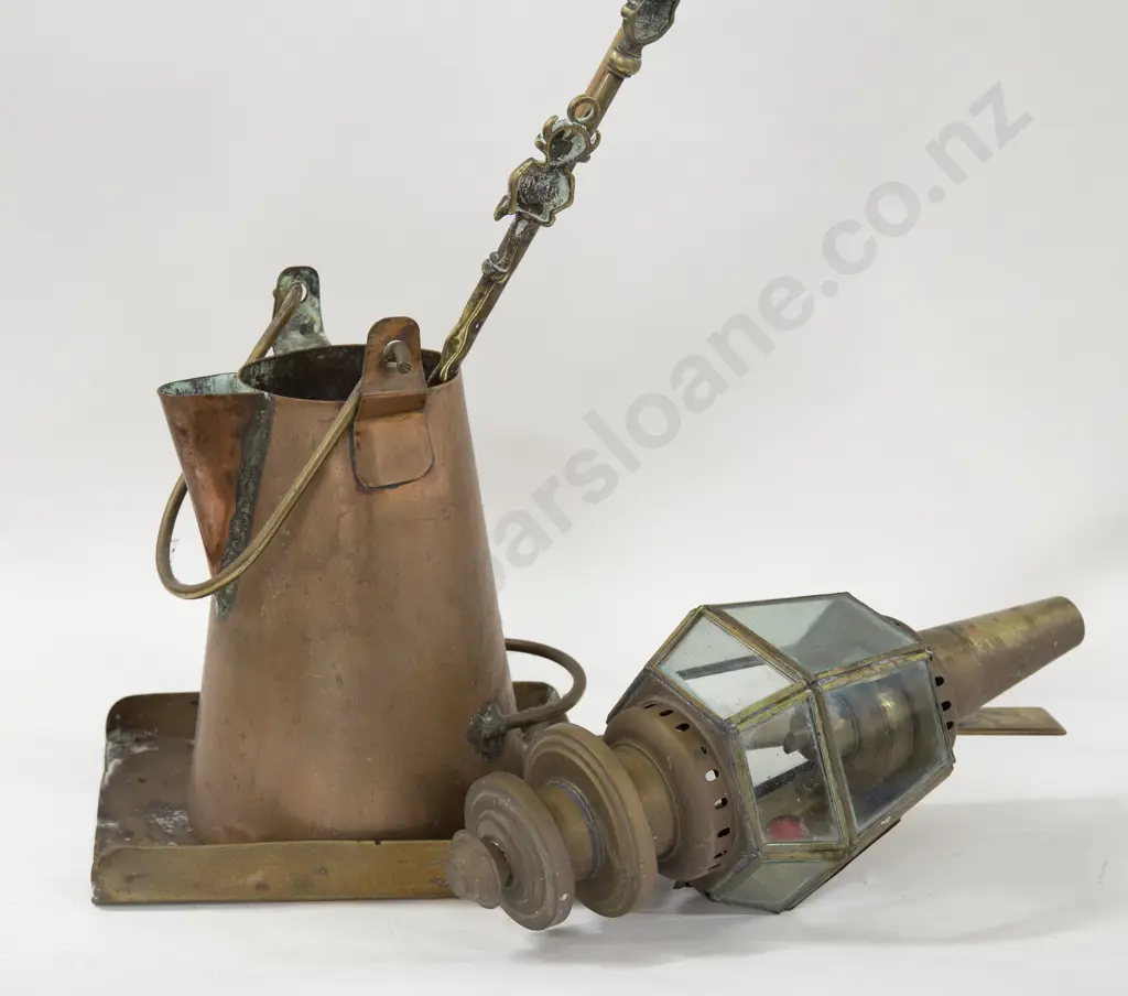 Small Quantity Of Copper And Brassware Including Lantern Image 1++