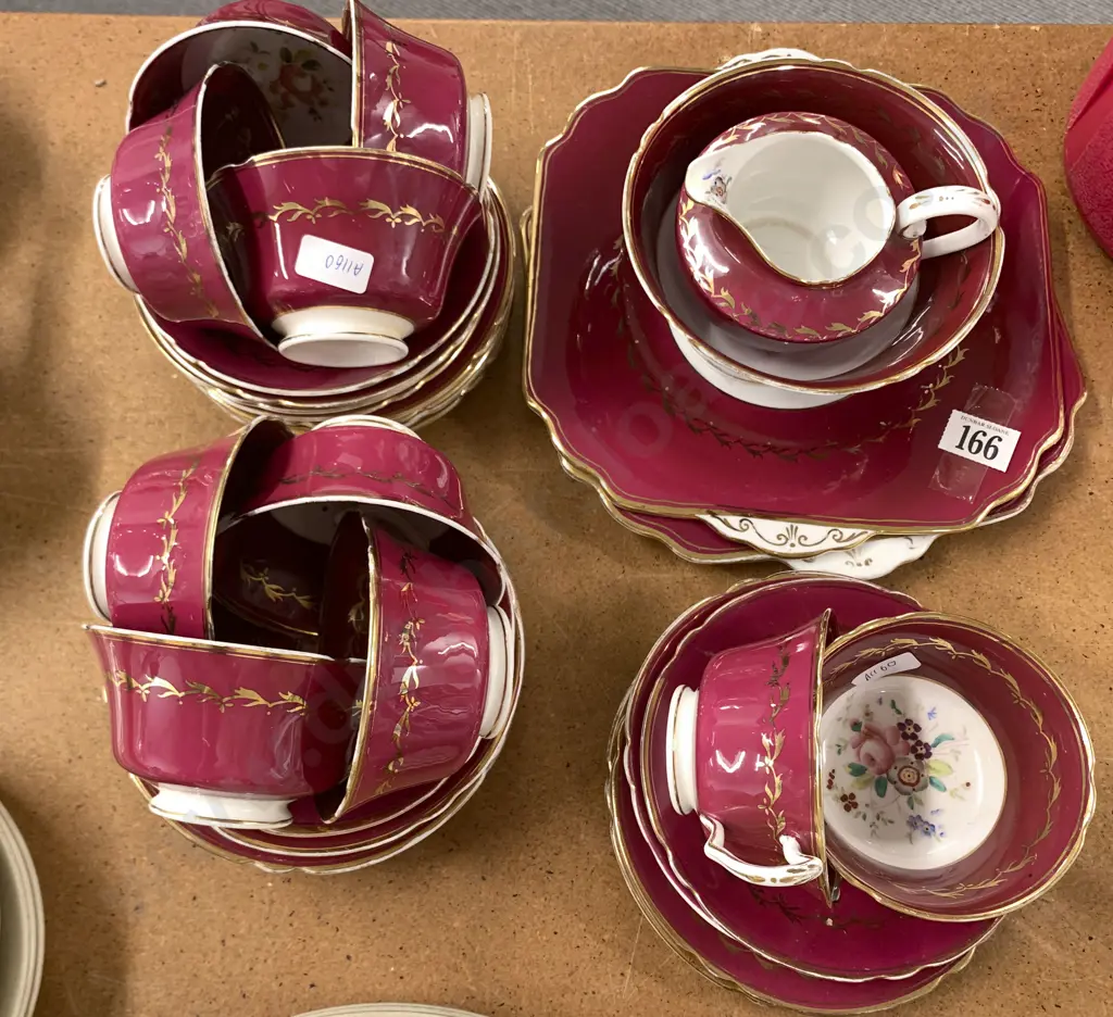 Floral Decorated Fancy China Tea Service Image 1++