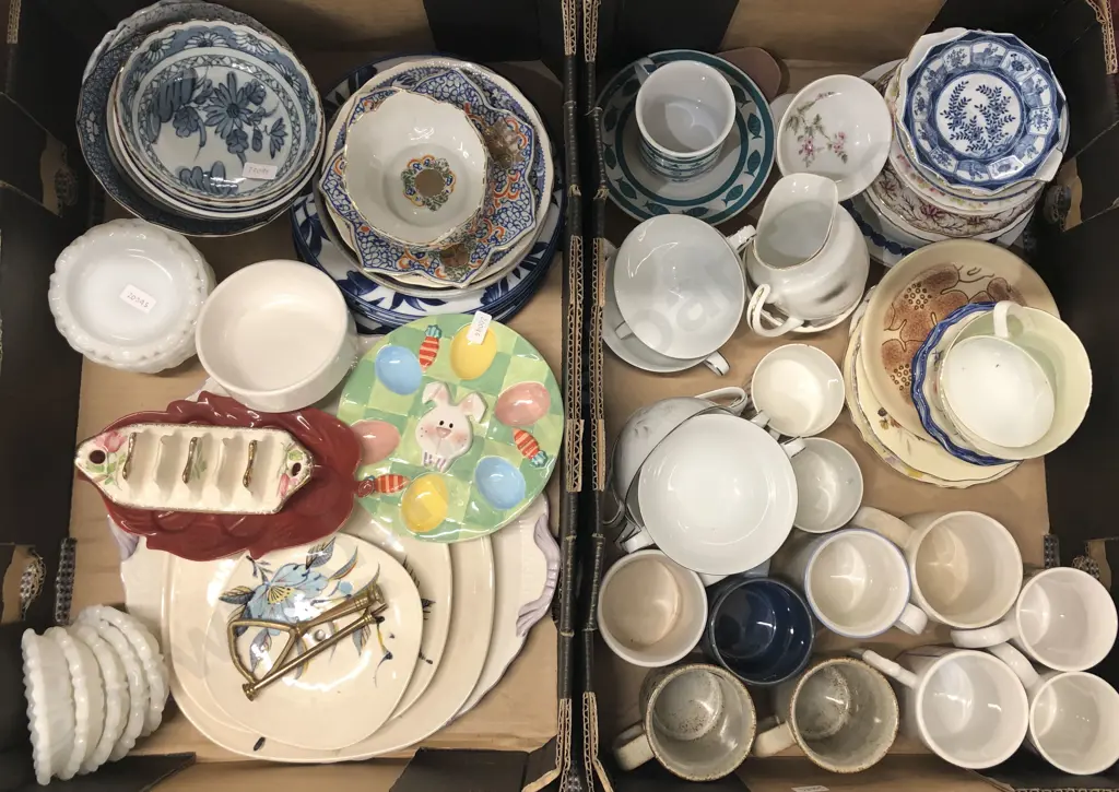 Two Boxes Of Assorted China And Crockery Image 1++