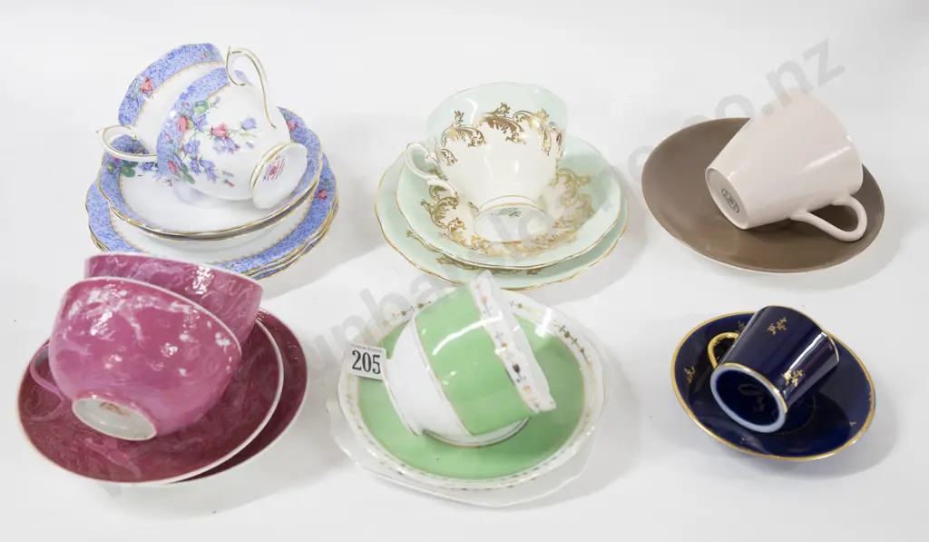 Assorted China Cups And Saucers Including Poole Image 1++