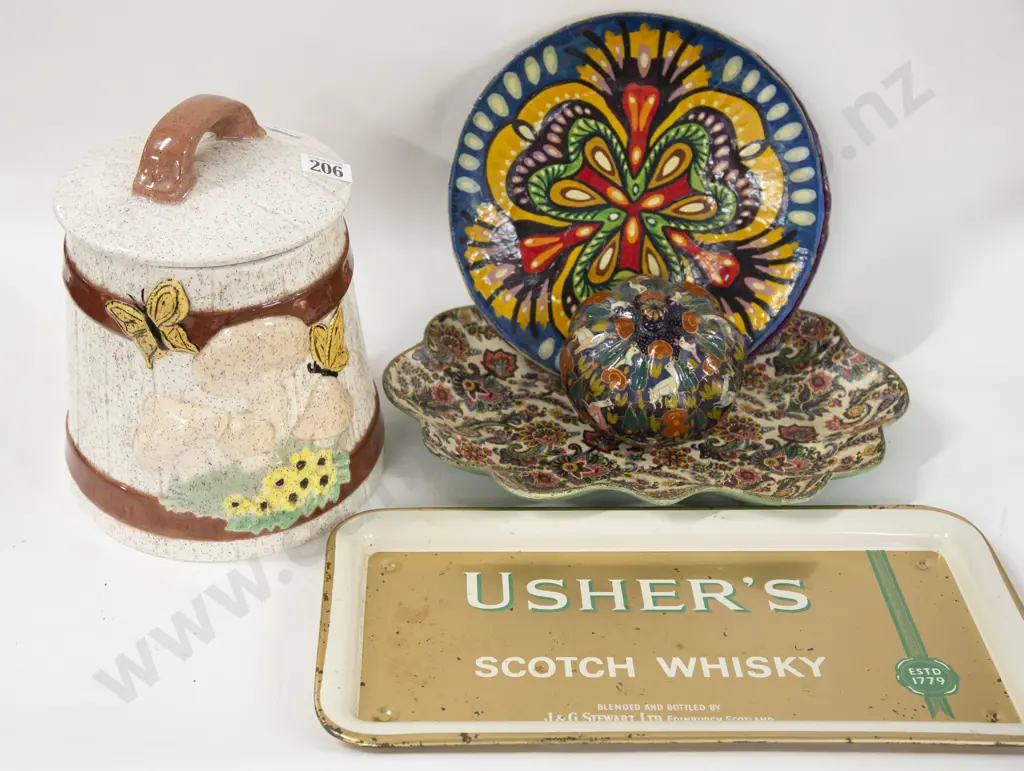 Large Ceramic Jar Together With Decorative Trays Etc. Image 1++