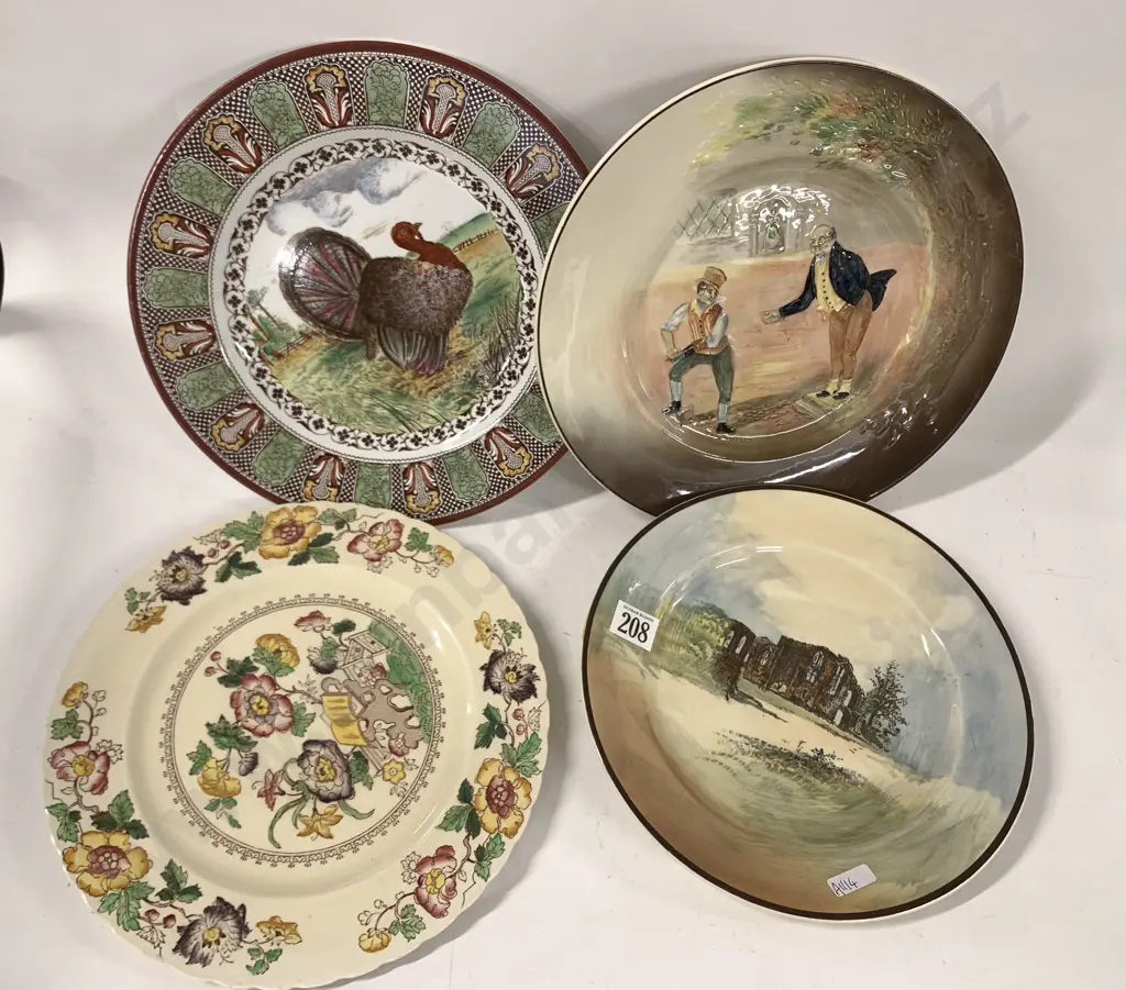 Four Decorative Plates Including RD And Wedgwood Image 1++