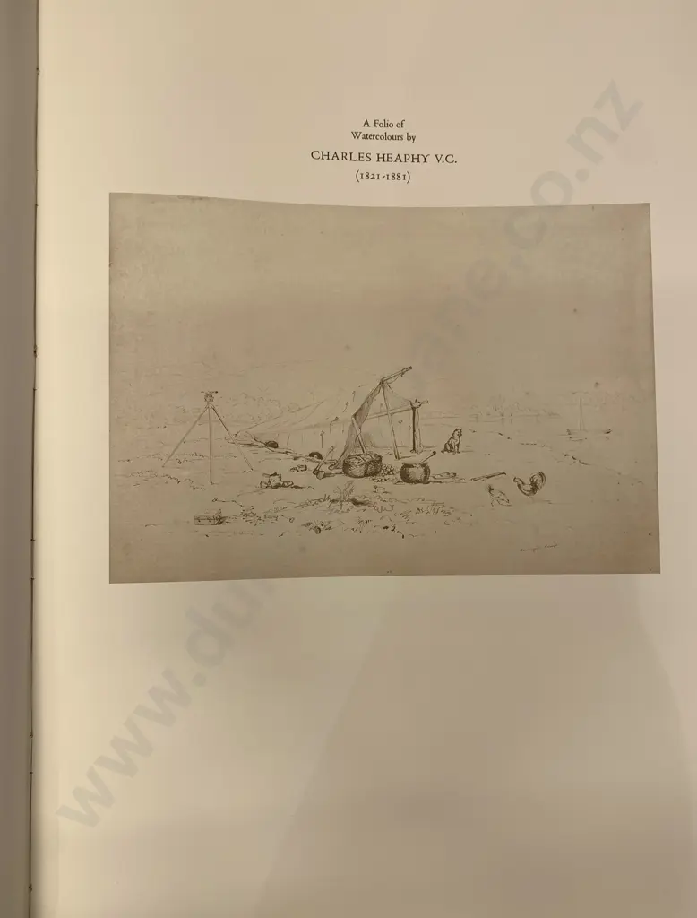 A Folio Of Watercolors By Charles Heaphy Image 1++