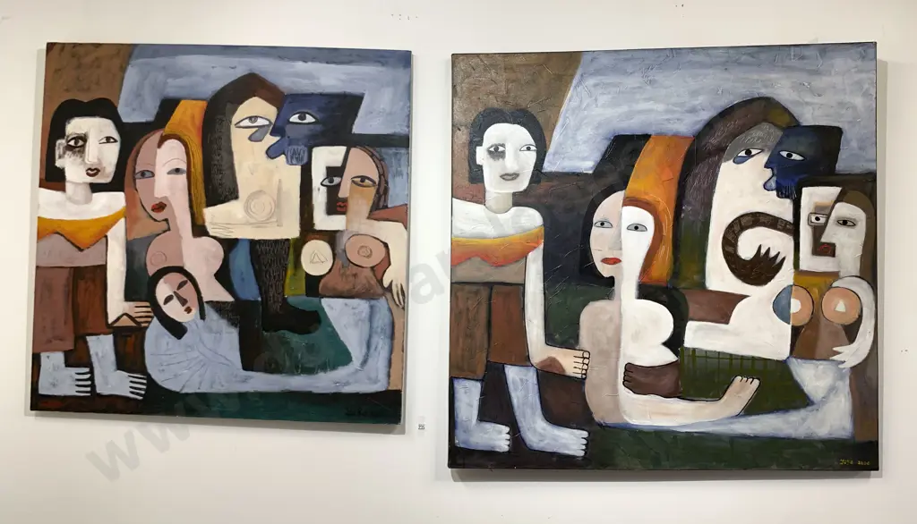 Two Large Picasso-Style Studies Image 1++