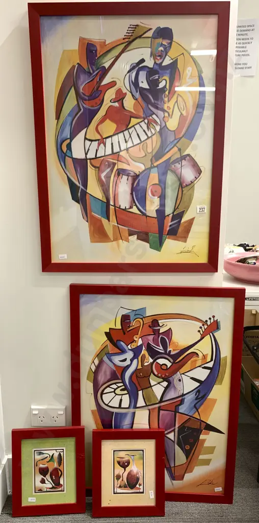 Five Abstract Prints Image 1++
