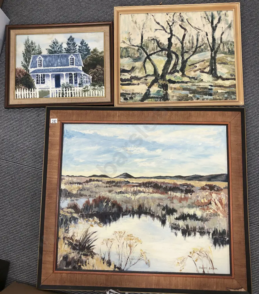 Three Oil Landscapes (Of Sizes) Image 1++