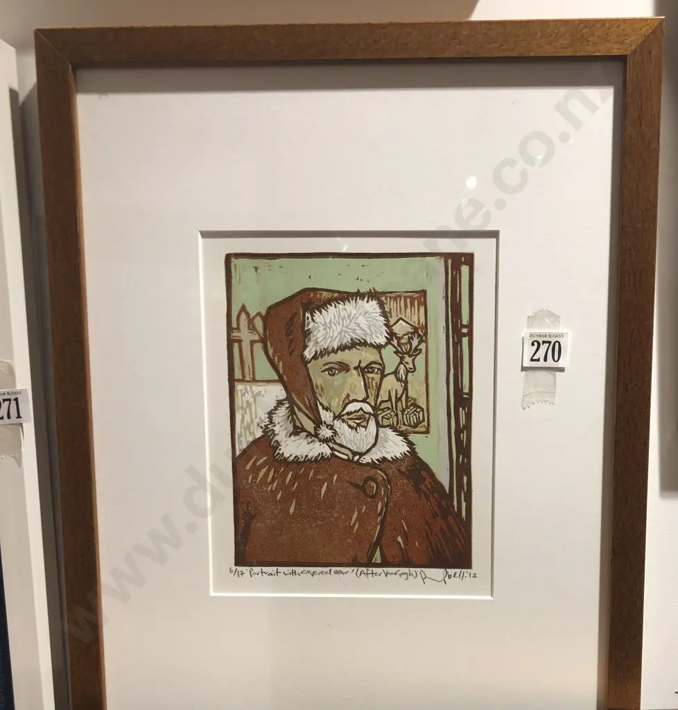 Peter Campbell " Portrait With Covered Ear" Ltd Ed Print Image 1++