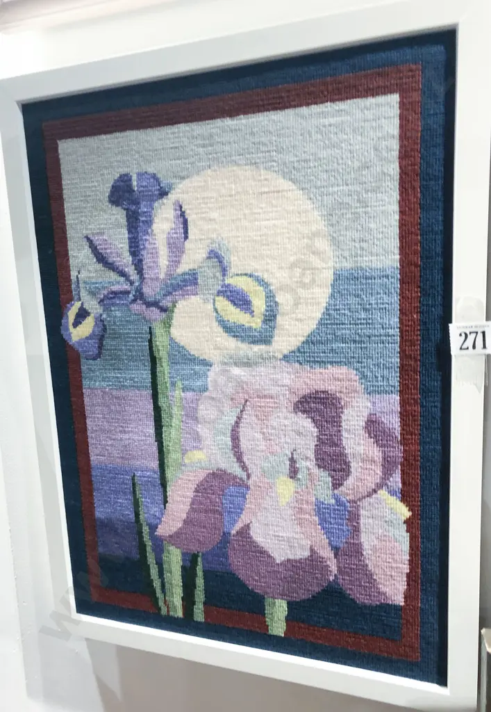 Framed Floral Embroidery Image 1++