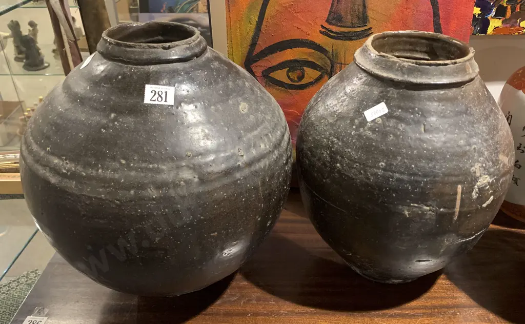 Two Stone ware Pots Image 1++