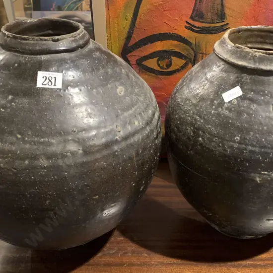 Two Stone ware Pots