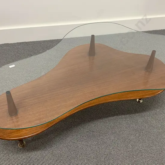 Mid C20th Design Mahogany 'Cloud' Coffee Table