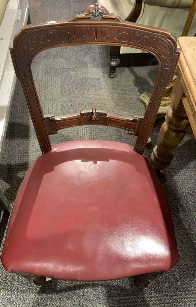 Six Victorian Mahogany Dining Chairs Image 1++