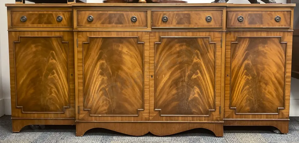 Reproduction Mahogany Breakfront Sideboard Image 1++