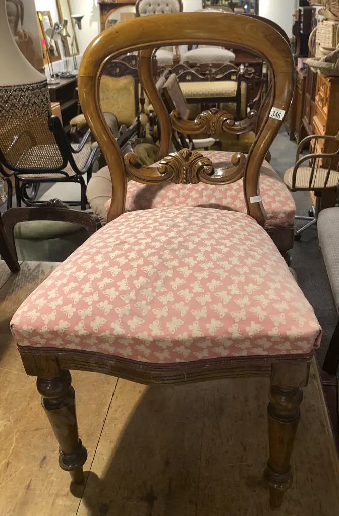 Pair of Balloon Back Arm Chairs Image 1++