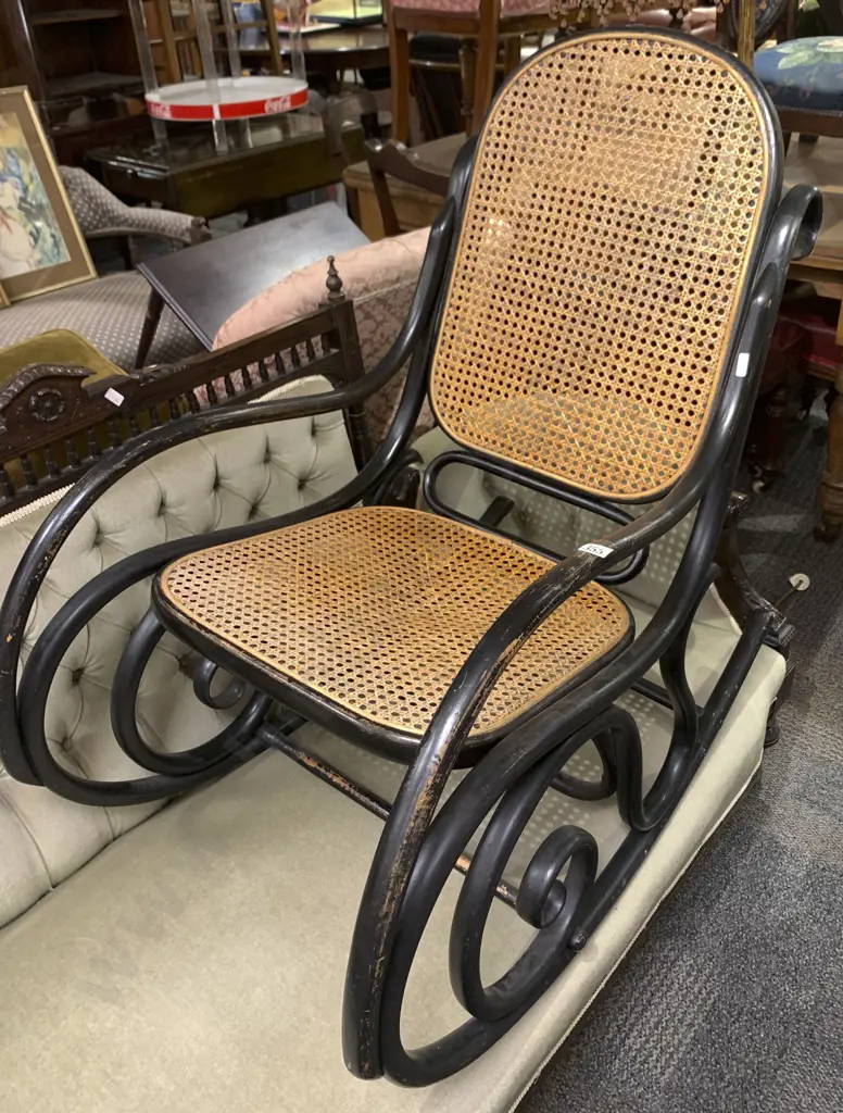 Ebonized Rocking Chair Image 1++