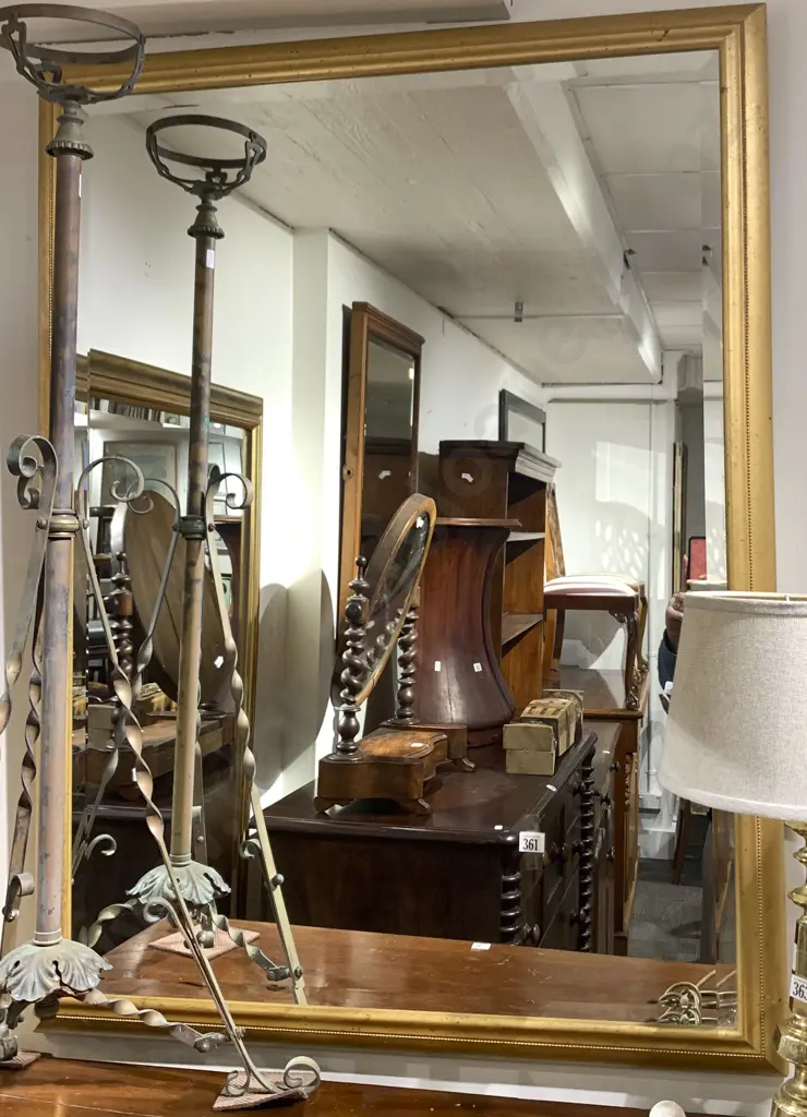 Large Modern Gilt Framed Mirror Image 1++