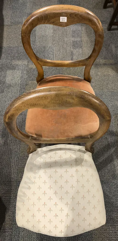 Pair of Southland Beech Balloon Back Chairs Image 1++