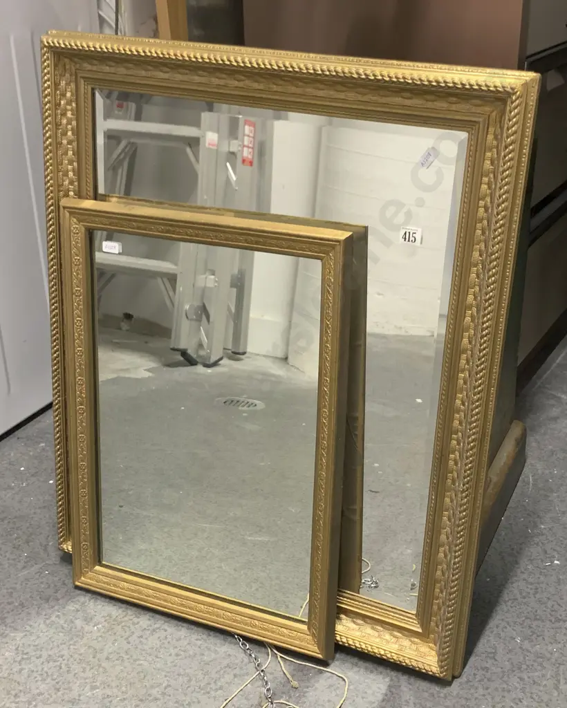 Two Gilt Framed Mirrors Image 1++