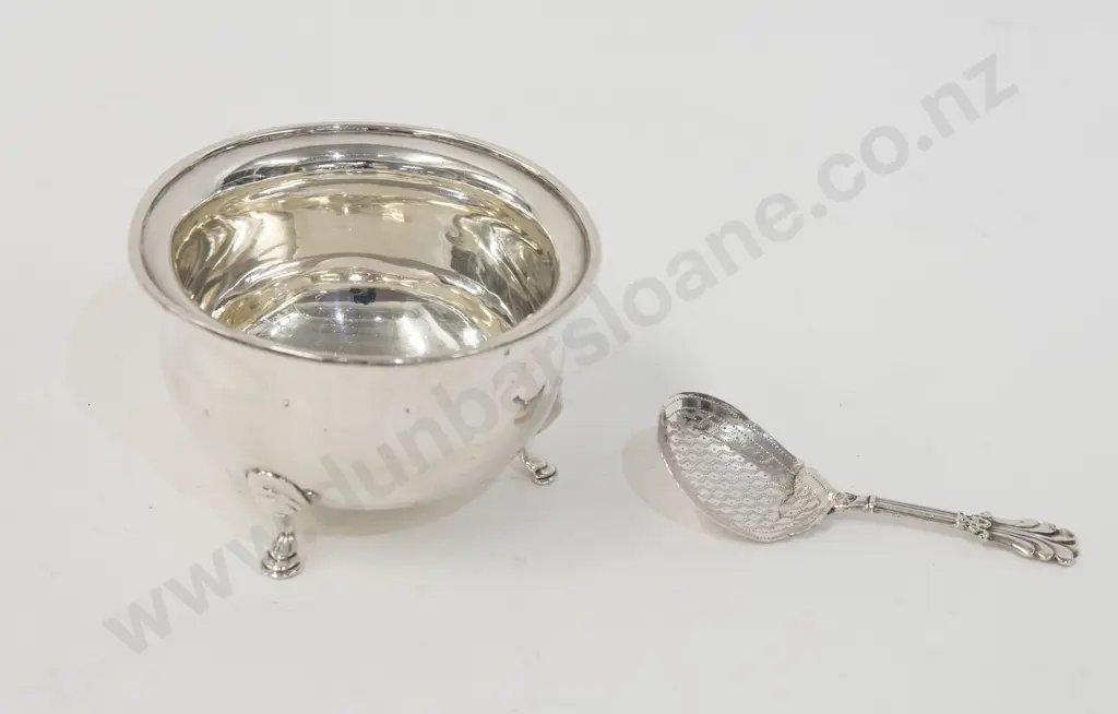 S/S Sugar Bowl and Spoon Image 1++
