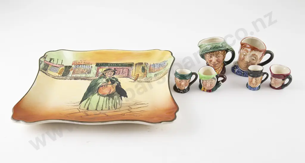 RD Dish and Six Toby Jugs Image 1++