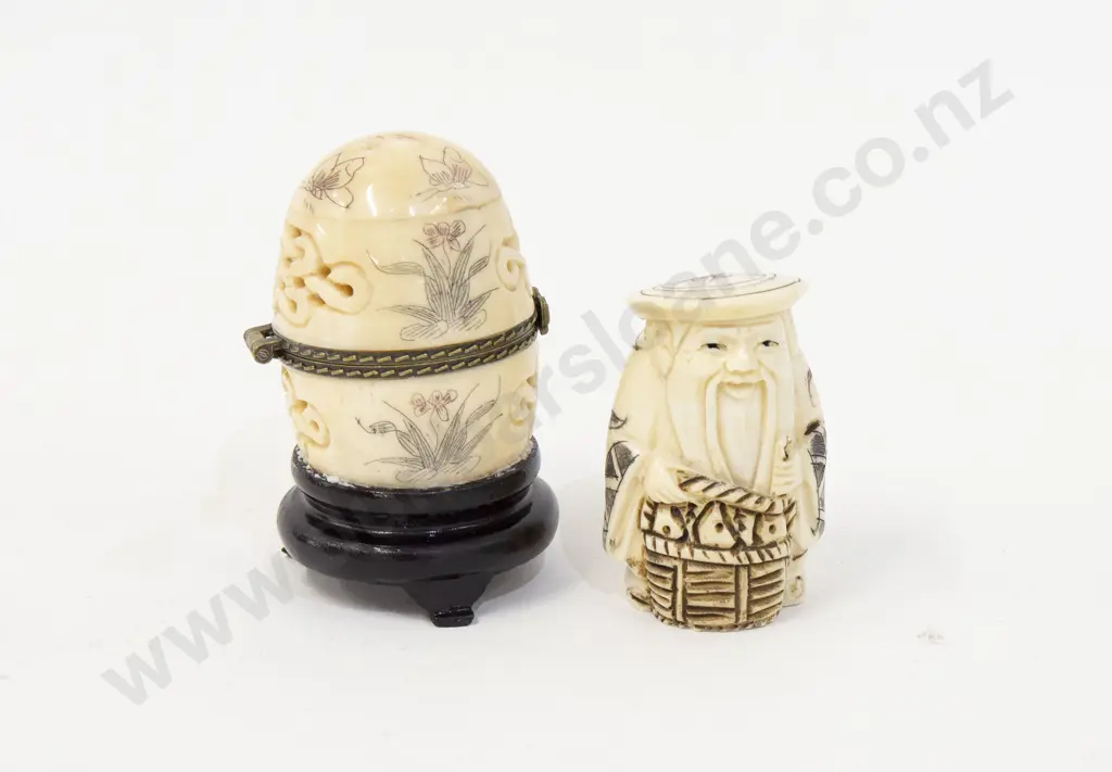 Two Small Carved Ornaments Image 1++