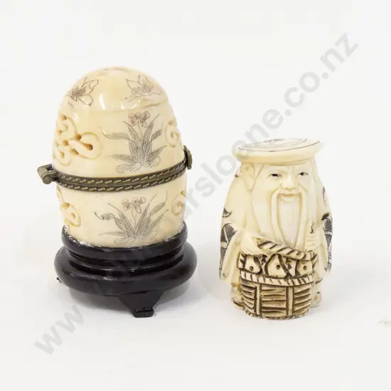 Two Small Carved Ornaments