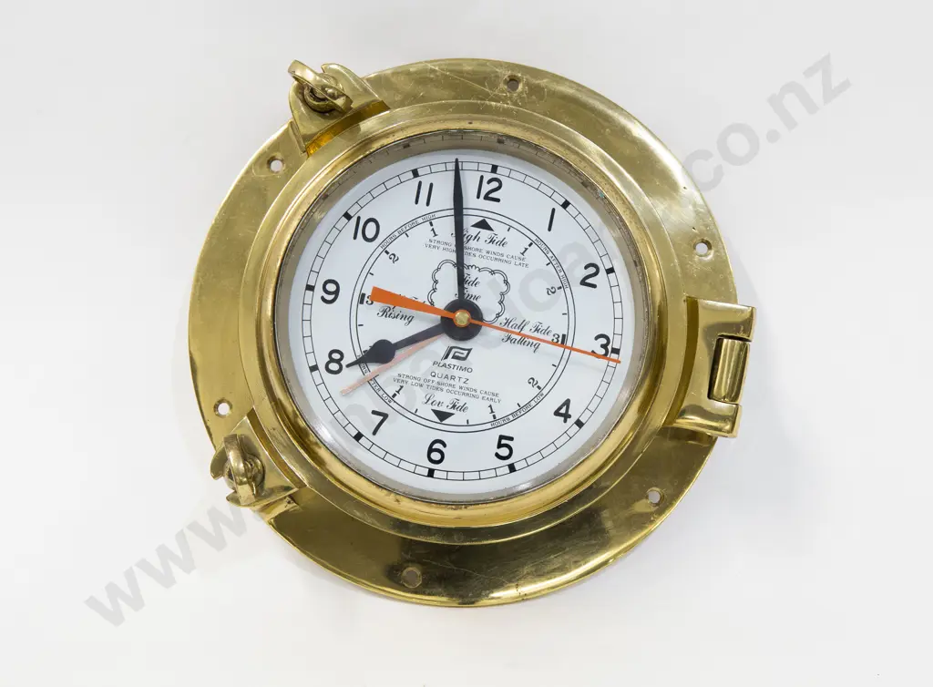Brass Tide Clock Image 1++