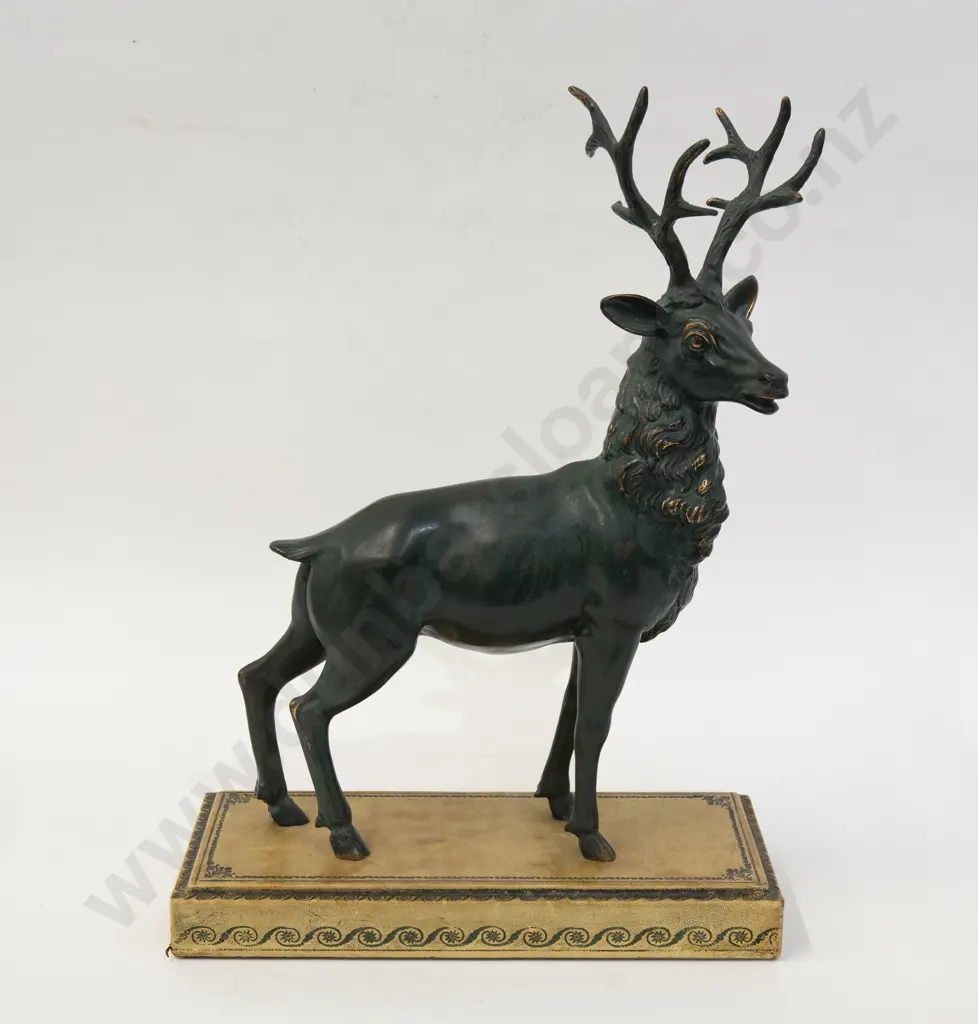 Bronze Style Italian Stag Ornament Image 1++