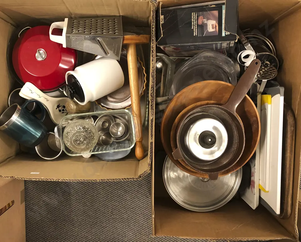 Two Boxes of Assorted Kitchenware Image 1++