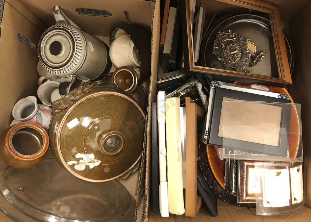 Three Boxes of Assorted China Pottery and Stoneware Etc Image 1++