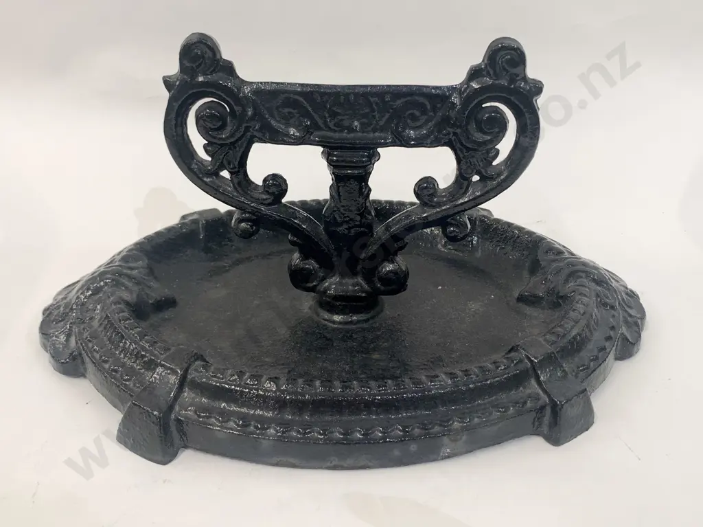 Large Ebonized Painted Boot Scraper Image 1++