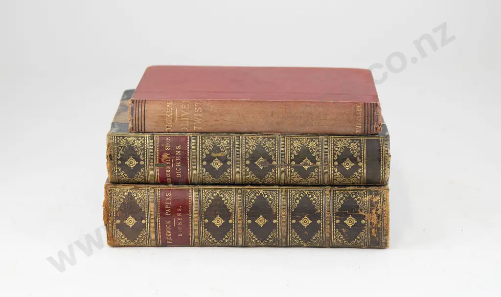 Three 19th Century Dickens volumes Image 1++