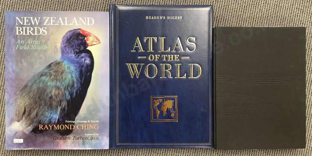New Zealand Birds Raymond Ching together with Two Other Atlas Volumes Image 1++