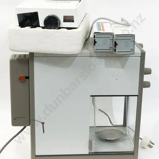 Slide Projector Together With Vintage Scale