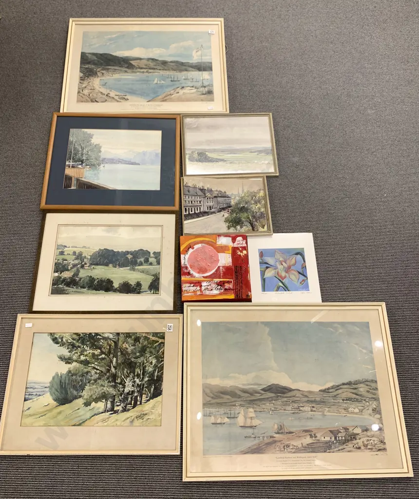Nine Various Artworks and Prints Image 1++