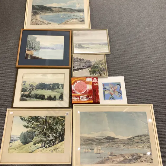 Nine Various Artworks and Prints