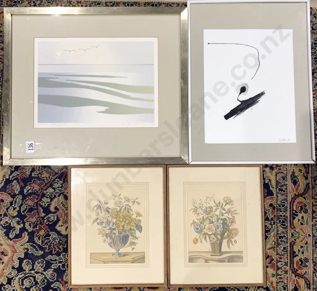 Four Framed Artworks Including Malcom Warr Ltd. Ed. Print Image 1++