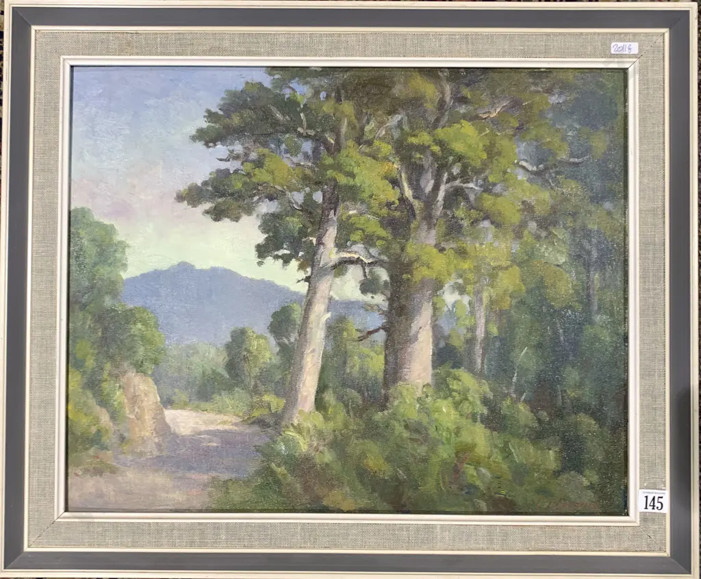 Carl T. Laugeson "Native Bush Kaitoke" Image 1++