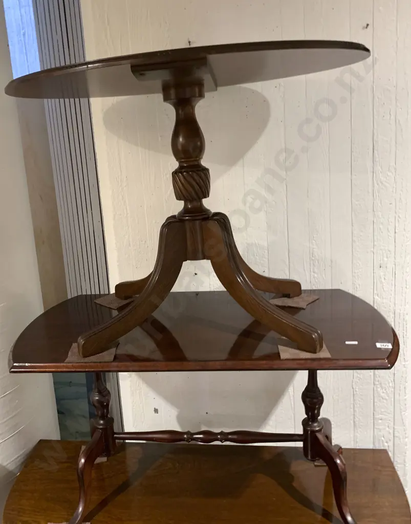 Two Mahogany Coffee Tables Image 1++